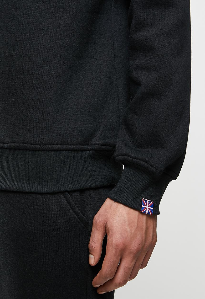 Lonsdale - Cargo hoodie tracktop - black