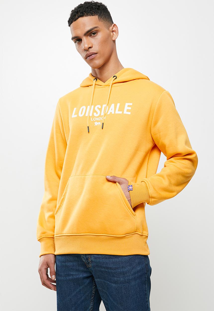Lonsdale - Fleece hoodie sweater - mustard