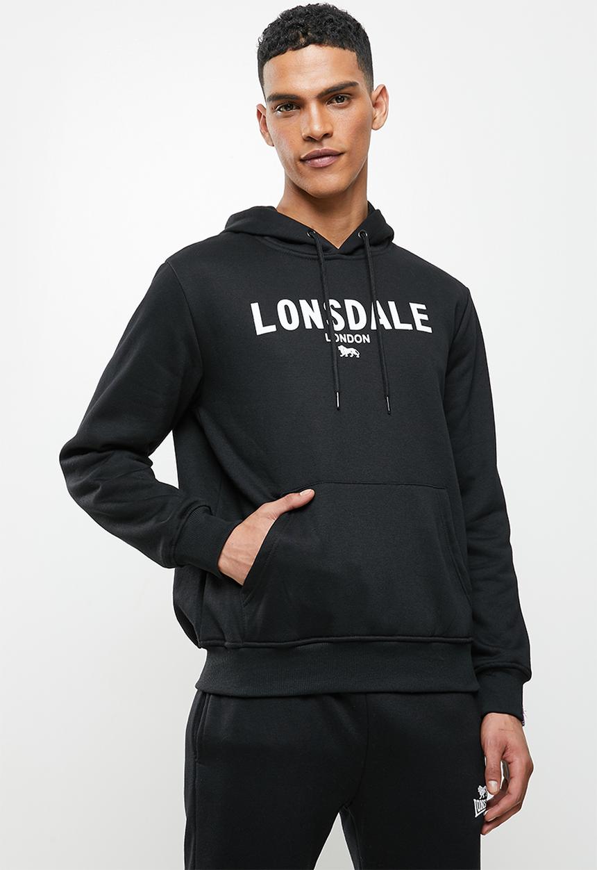 Lonsdale - Fleece hoodie sweater - black