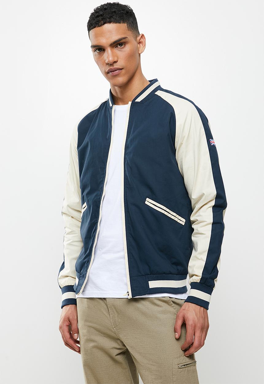 Lonsdale - Colour block jacket - navy & cream