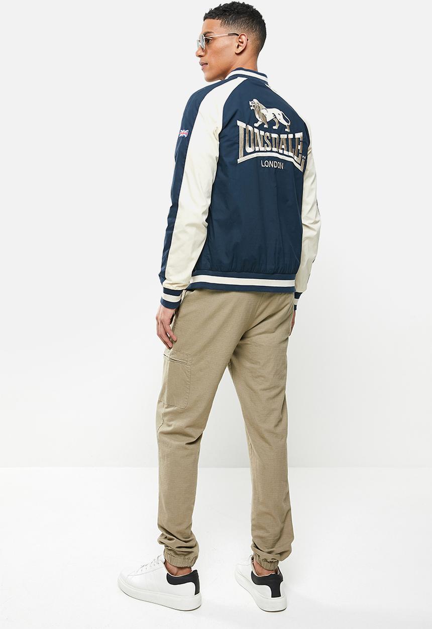 Lonsdale - Colour block jacket - navy & cream