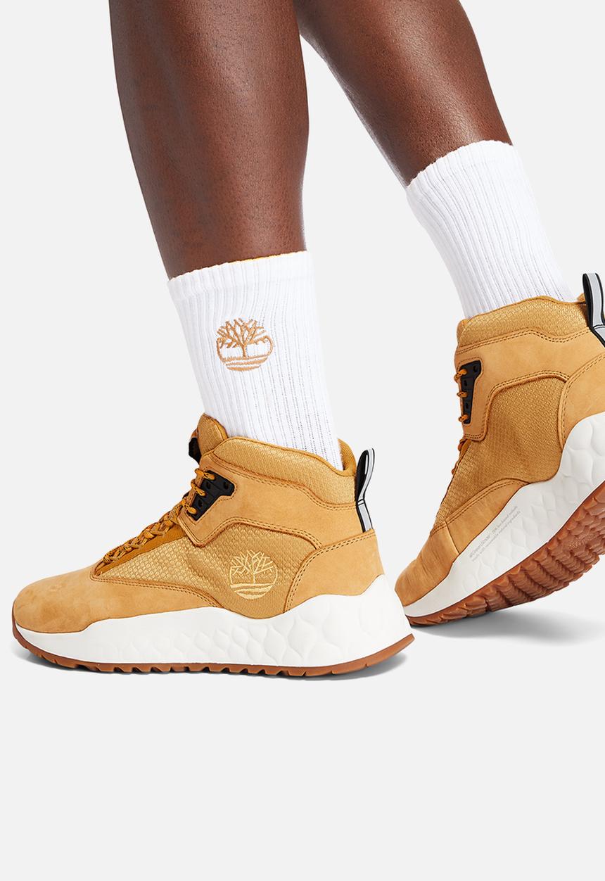 Timberland - Solar wave mid - wheat nubuck fabric and leather