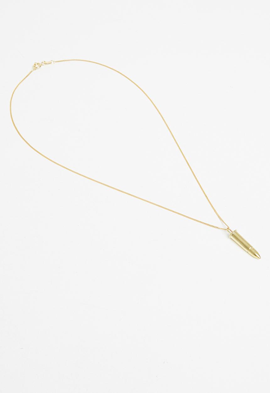 Matter of Fakt - 22lr bullet pendant - gold