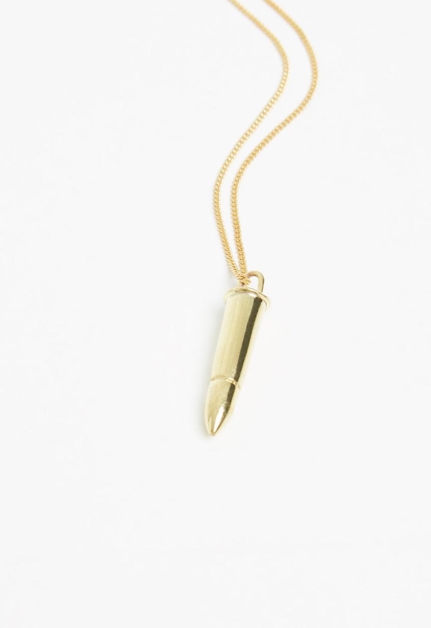 Matter of Fakt - 22lr bullet pendant - gold