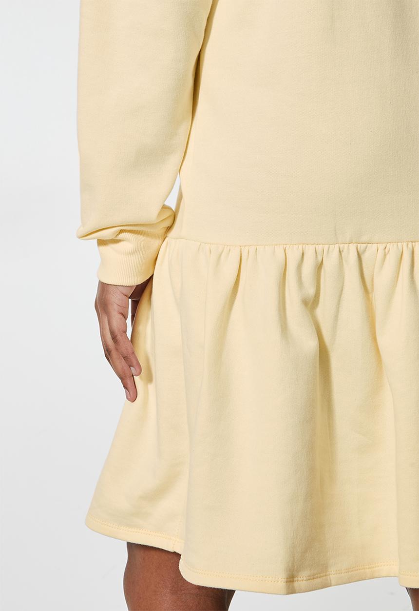 Superbalist - Long sleeve tiered sweat dress - yellow 