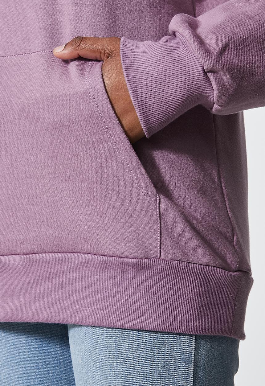 Superbalist - Longline hoodie - mauve