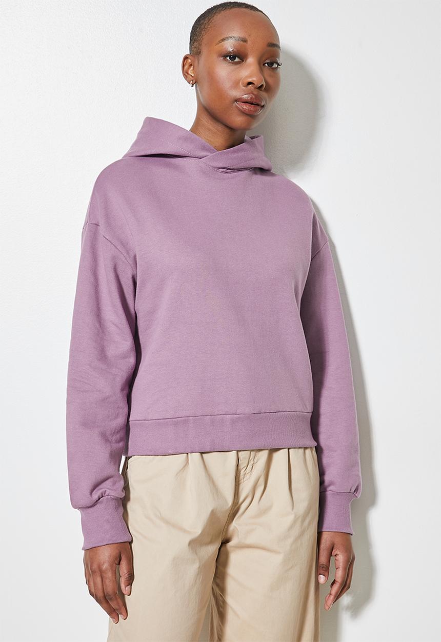 Superbalist - Crop hoodie - mauve