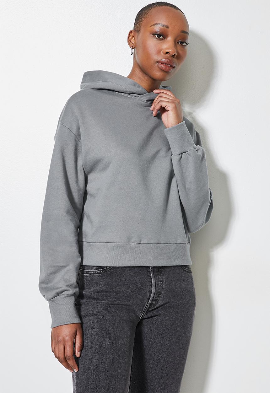 Superbalist - Crop hoodie - grey 