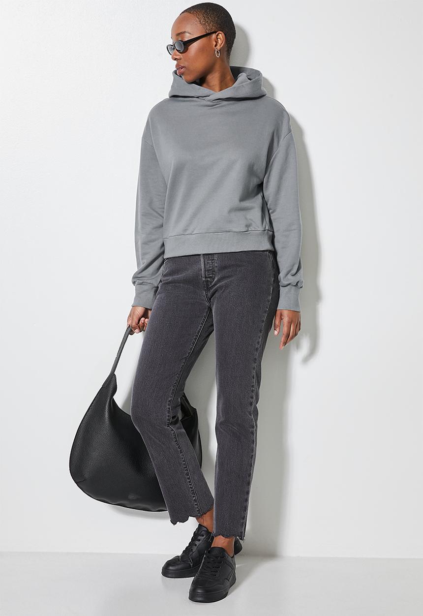 Superbalist - Crop hoodie - grey 