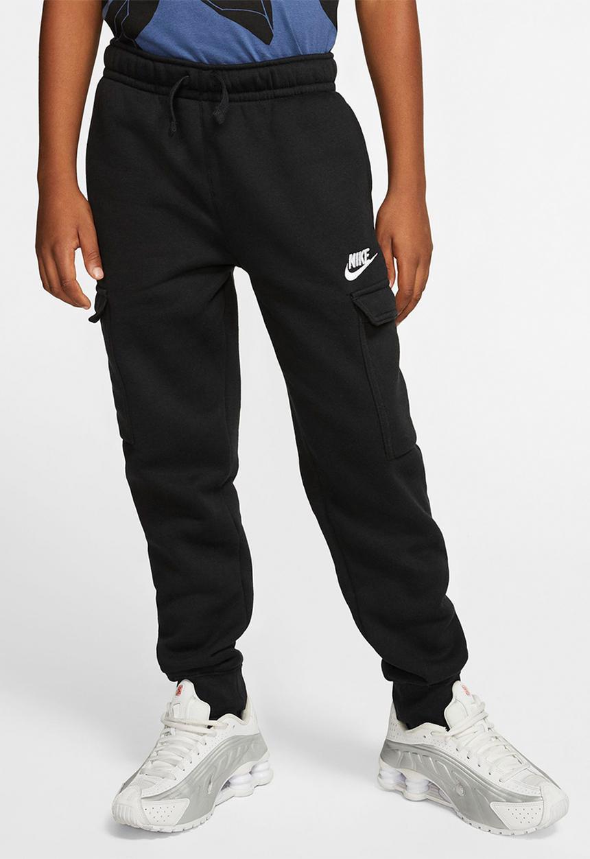 Nike - B nsw club cargo pant - black & white