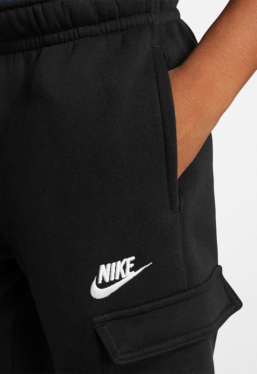 Nike - B nsw club cargo pant - black & white