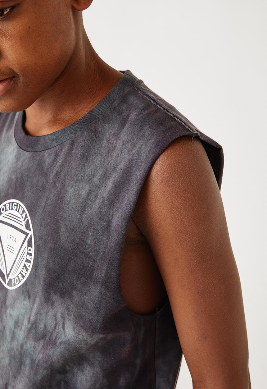 Flyersunion - Spectra dye muscle tee - navy spectra dye