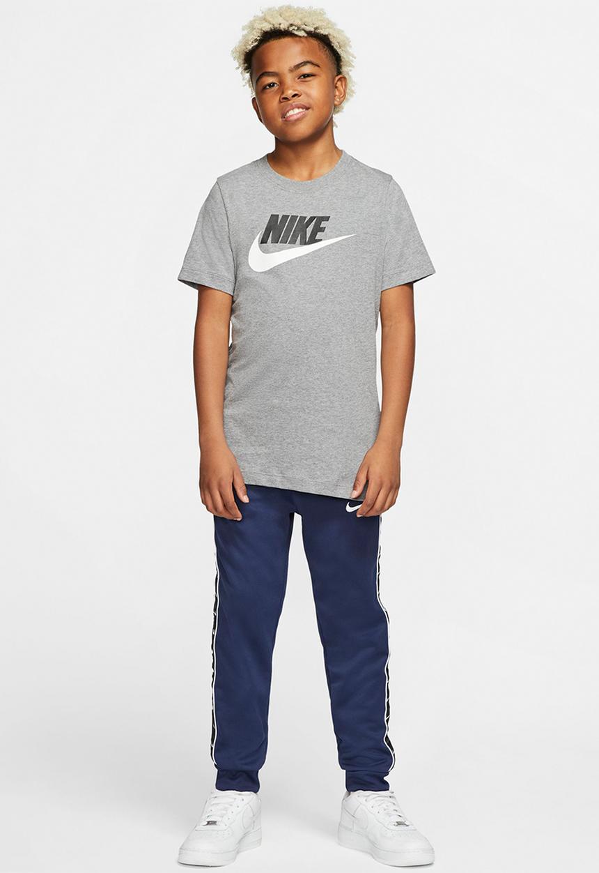 Nike - B nsw tee futura icon td - carbon heather/white
