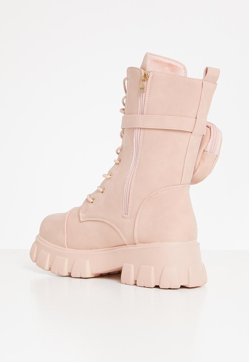 Seduction - Pocket pouch chunky boot - pink