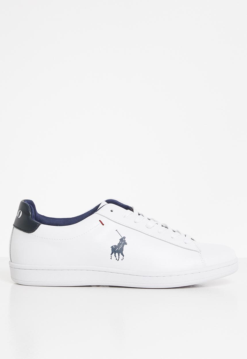 POLO - Hayden leather pony sneaker - white