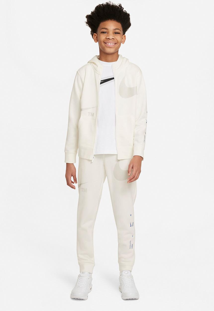 Nike - B nsw swoosh flc fz - sail/light bone