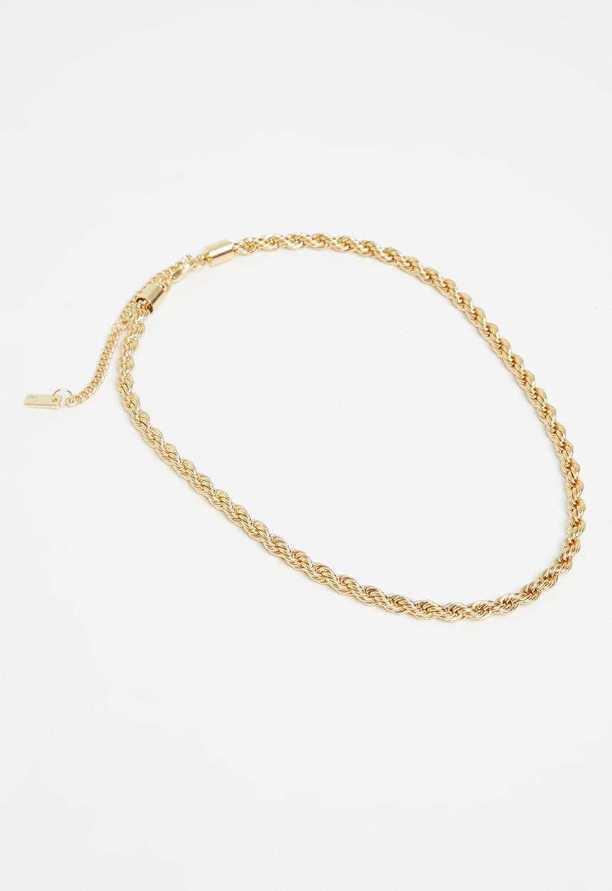 Rubi - Premium forever necklace - gold plated rope