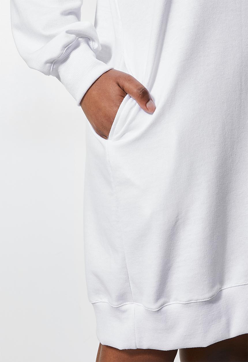 Superbalist - Oversized mini sweat dress -  white