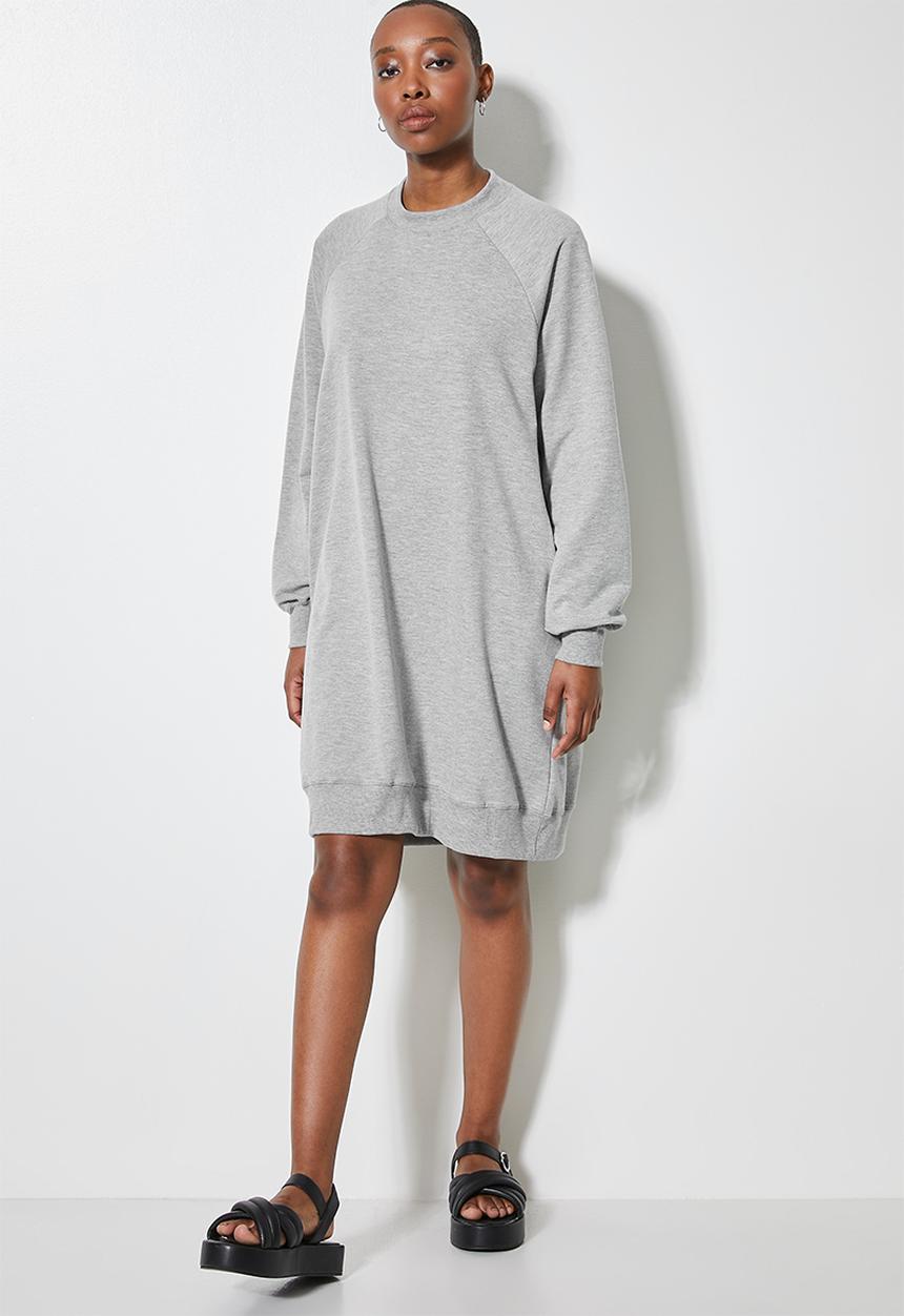 Superbalist - Oversized mini sweat dress - grey