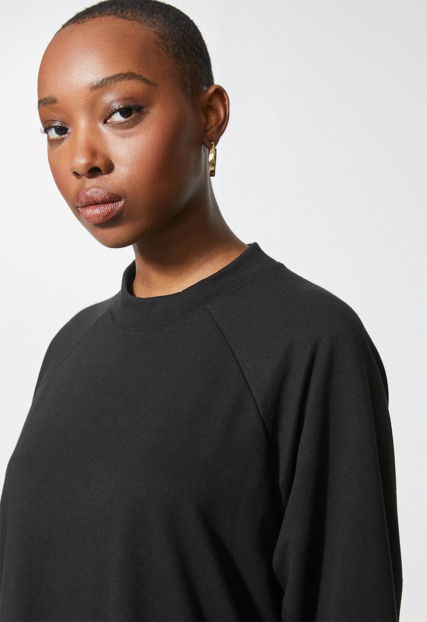 Superbalist - Oversized mini sweat dress -  black