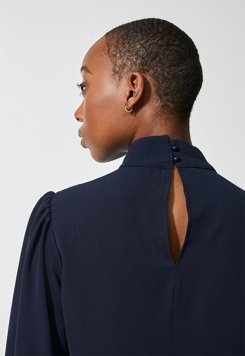 Superbalist - Funnel neck shell - navy 