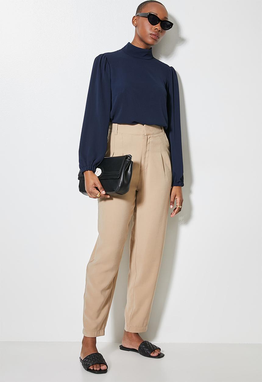 Superbalist - Funnel neck shell - navy 