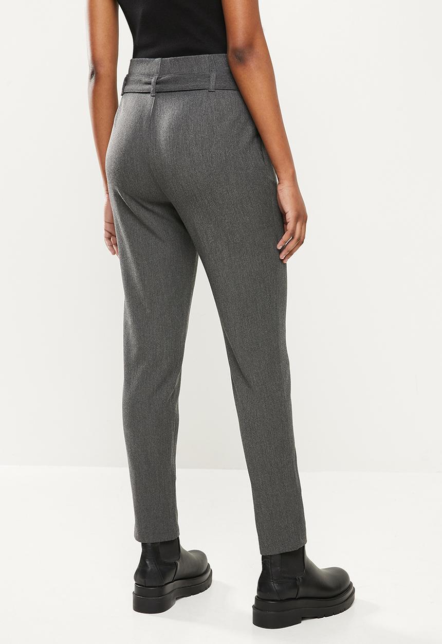 Vero Moda - Maya loose tie pant - grey