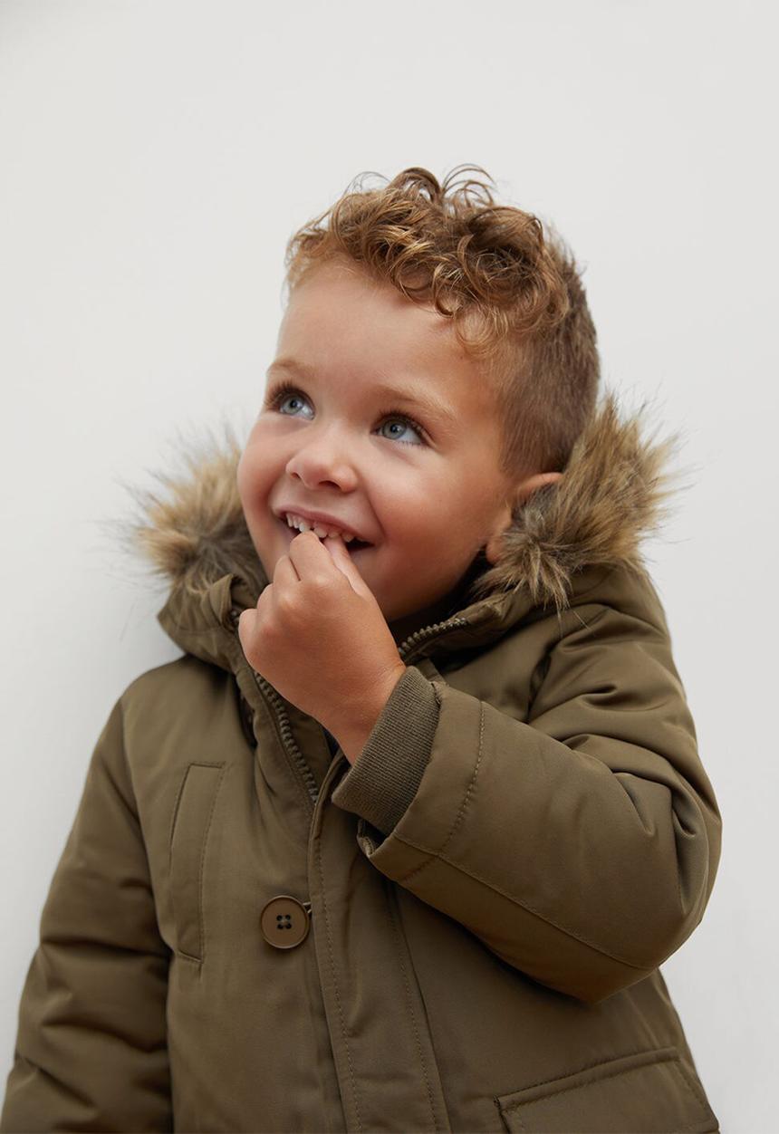 MANGO - Parka jordan - khaki