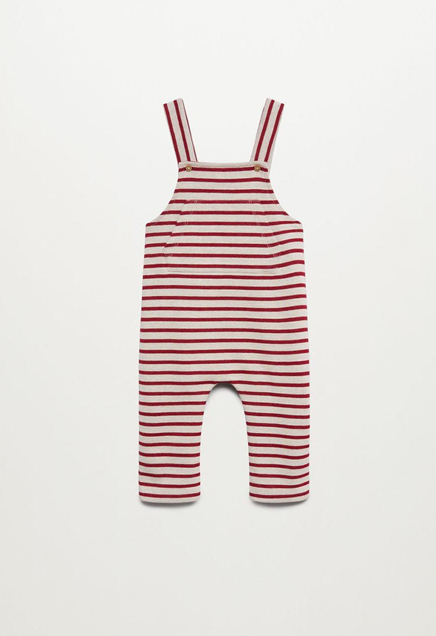 MANGO - Peto berto dungarees  - red
