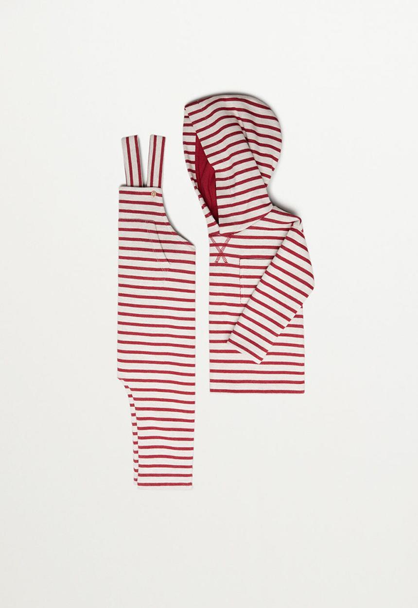 MANGO - Peto berto dungarees  - red