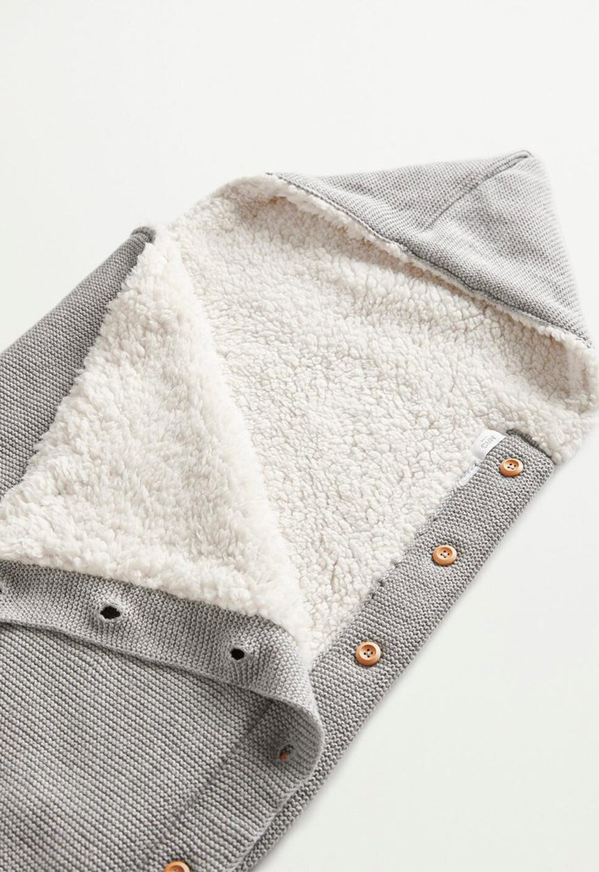 MANGO - Coat hug - grey