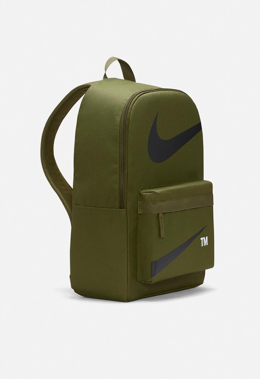 Nike - Nike heritage backpack - swoosh - rough green/black