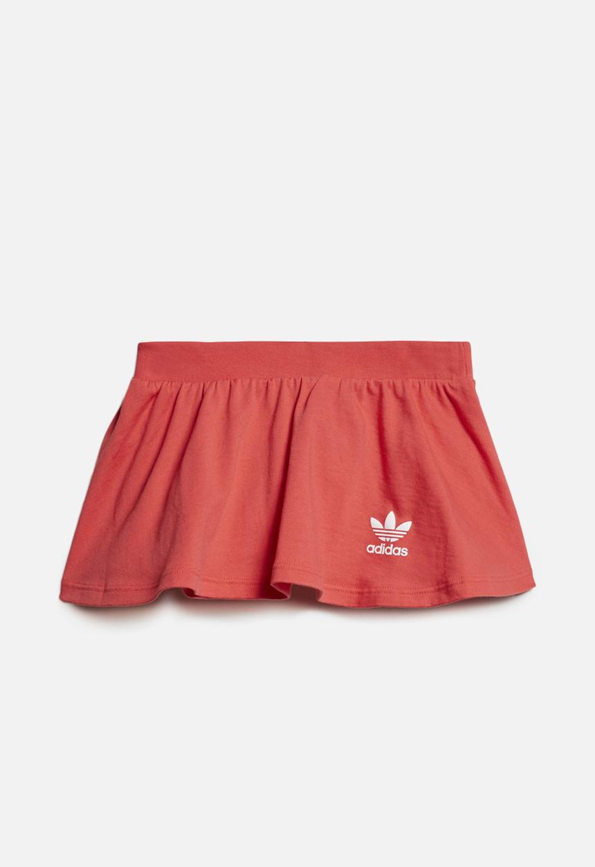 adidas Originals - Skirt & tee set - white/pink/black
