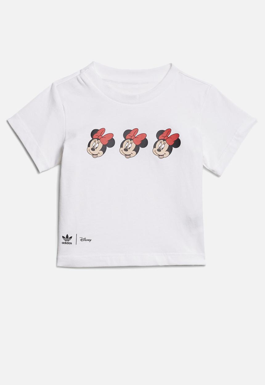 adidas Originals - Skirt & tee set - white/pink/black