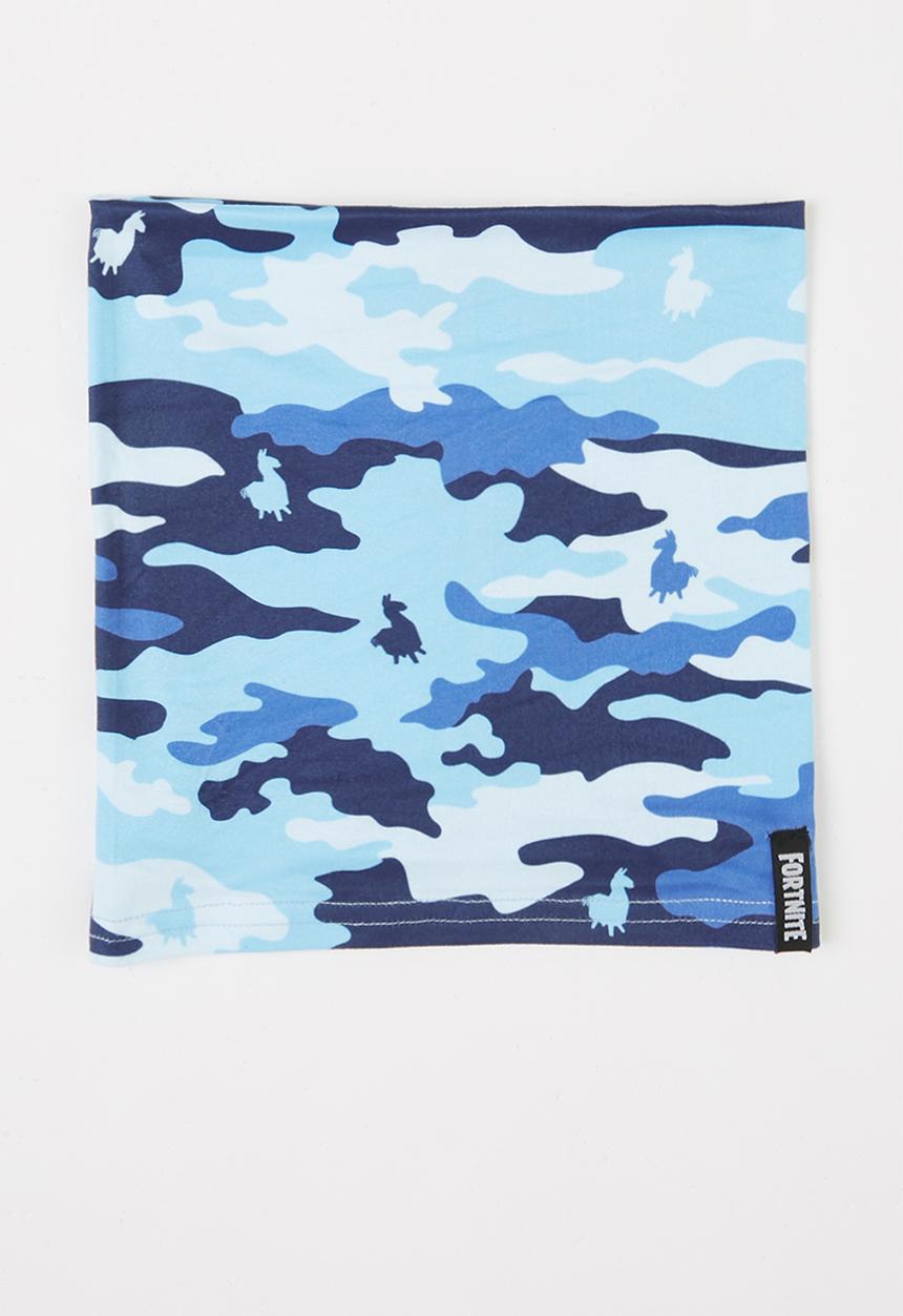 Rebel Republic - Fortnite - blue camo neck gaiter 2-pack - blue