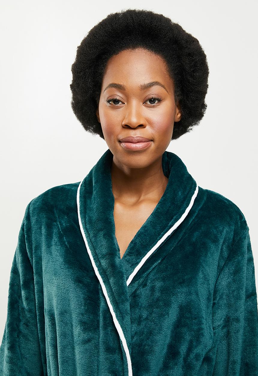 STYLE REPUBLIC - Plush robe - dark teal