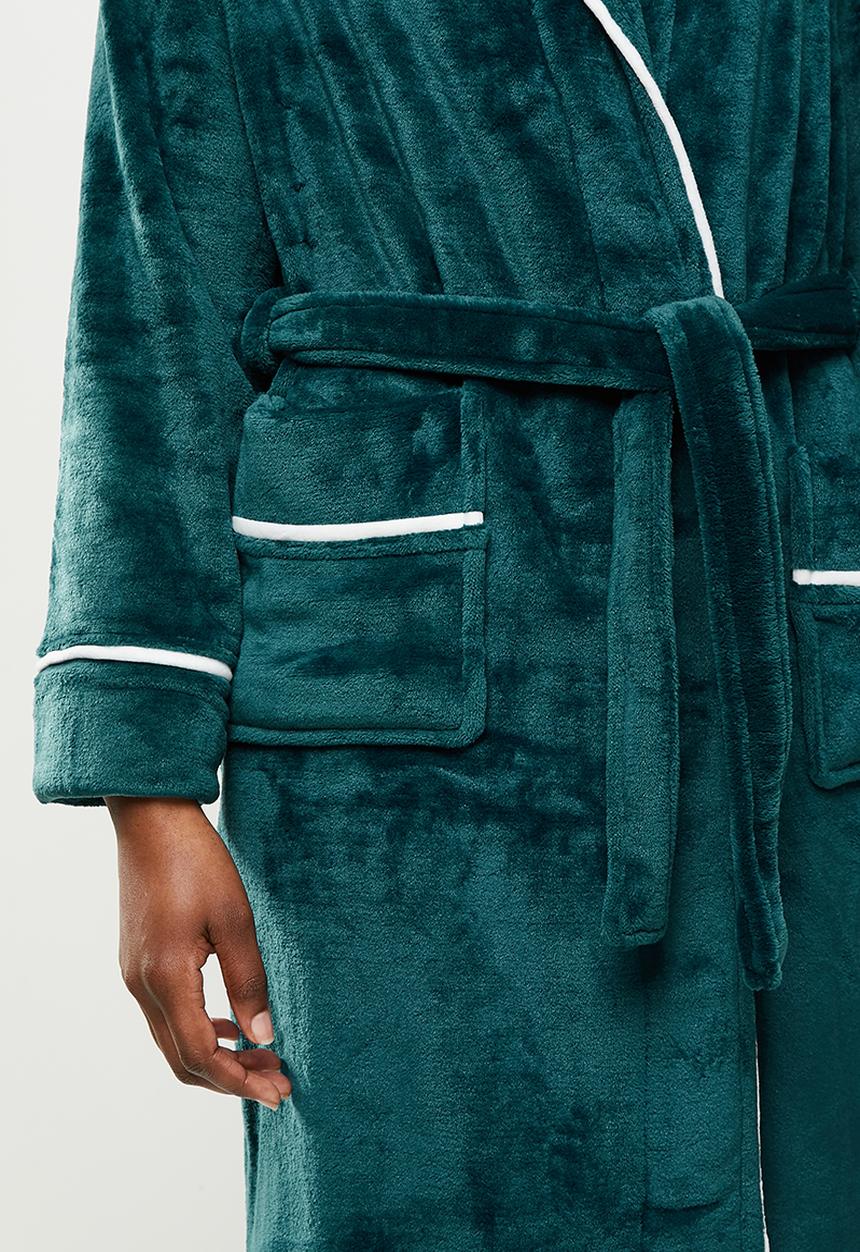 STYLE REPUBLIC - Plush robe - dark teal