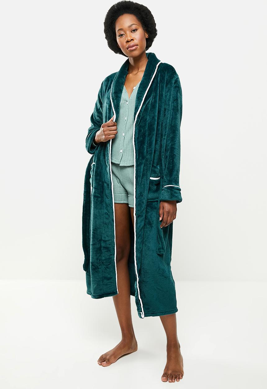 STYLE REPUBLIC - Plush robe - dark teal