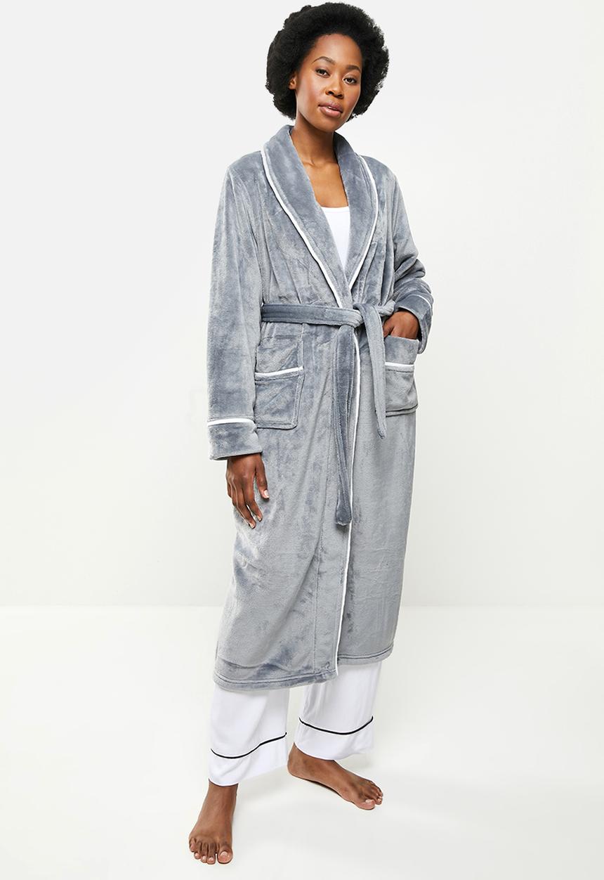 STYLE REPUBLIC - Plush robe - dark grey