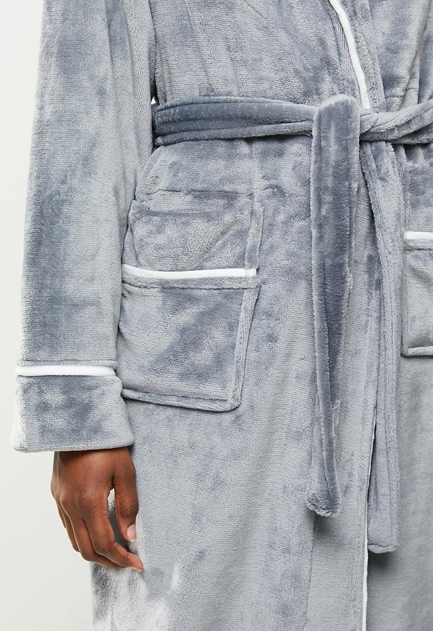 STYLE REPUBLIC - Plush robe - dark grey