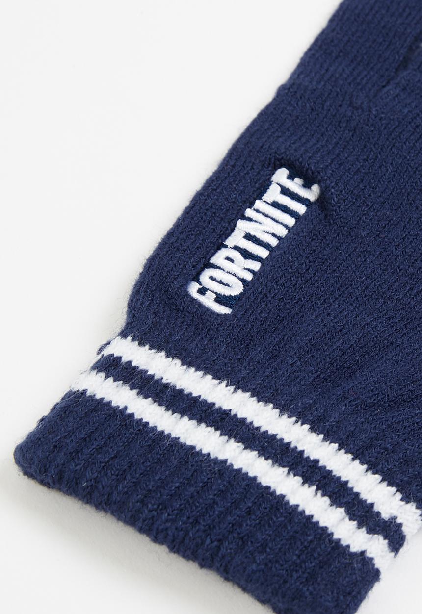 Rebel Republic - Fortnite - logo navy gloves