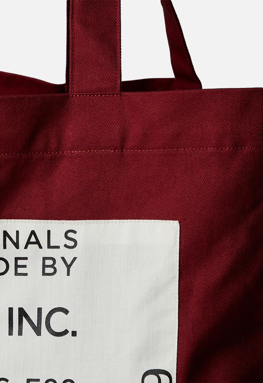G-STAR - Canvas shopper artwork - chateaux red