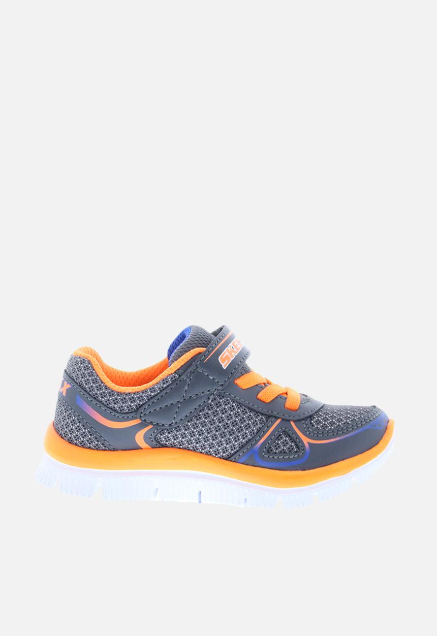 Skechers - Flex advantage - mini race - charcoal & orange