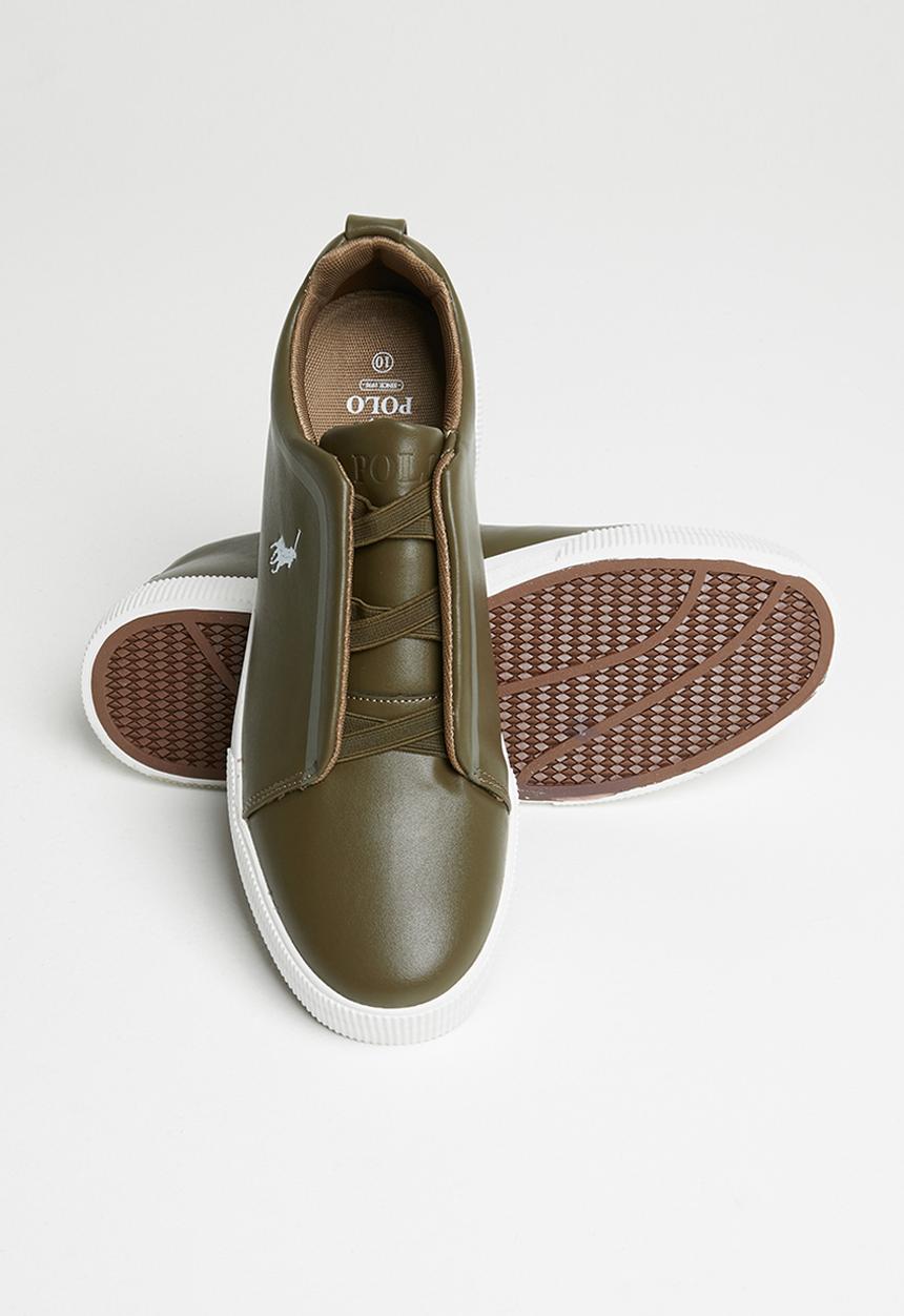 POLO - Harry gusset slip on sneaker - fatigue