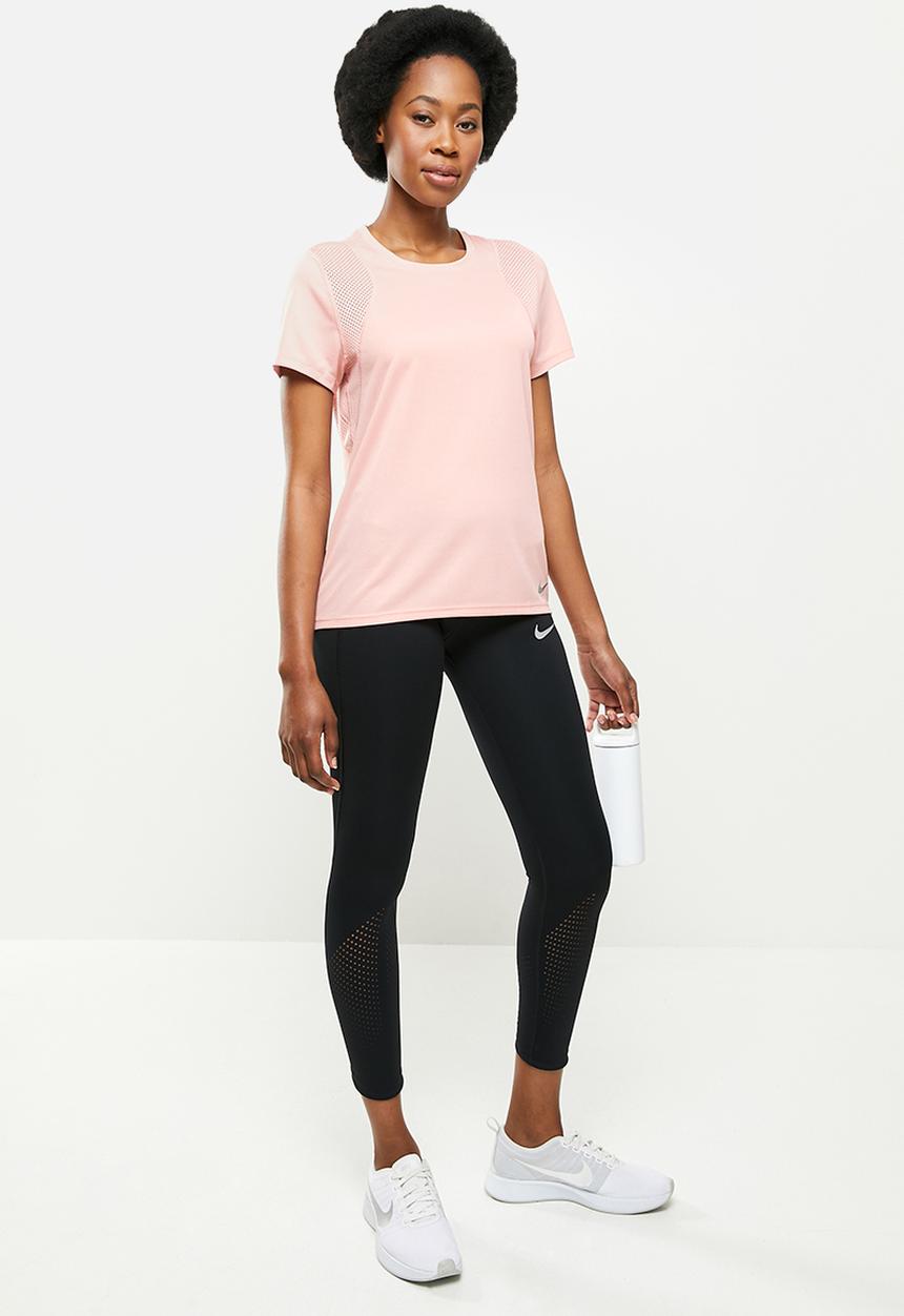 Nike - Nike run short sleeve top - pink