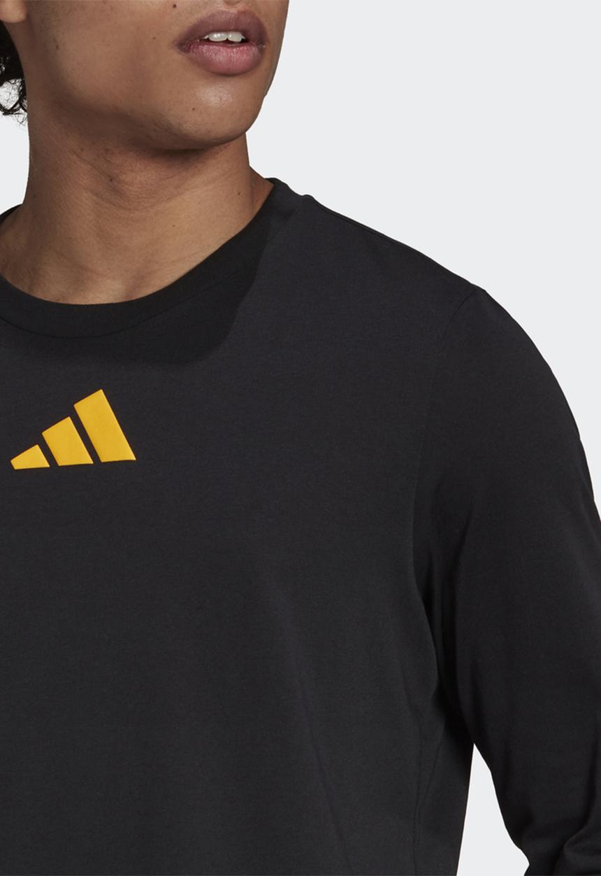 adidas Performance - Future Icons LS Graphic  Tee - Black