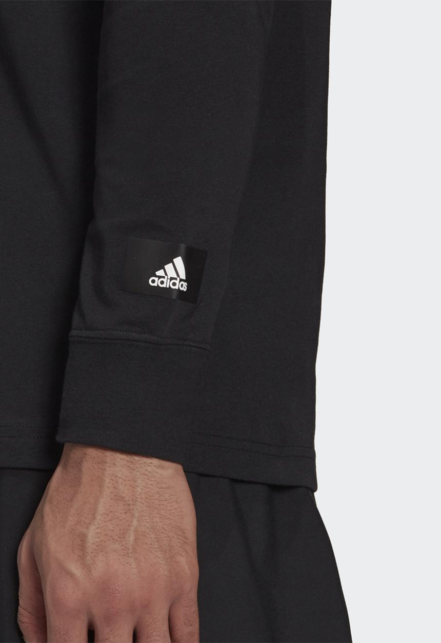 adidas Performance - Future Icons LS Graphic  Tee - Black