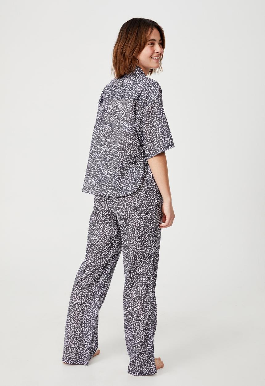 Cotton On - Bed time woven set - mini spring bud castlerock