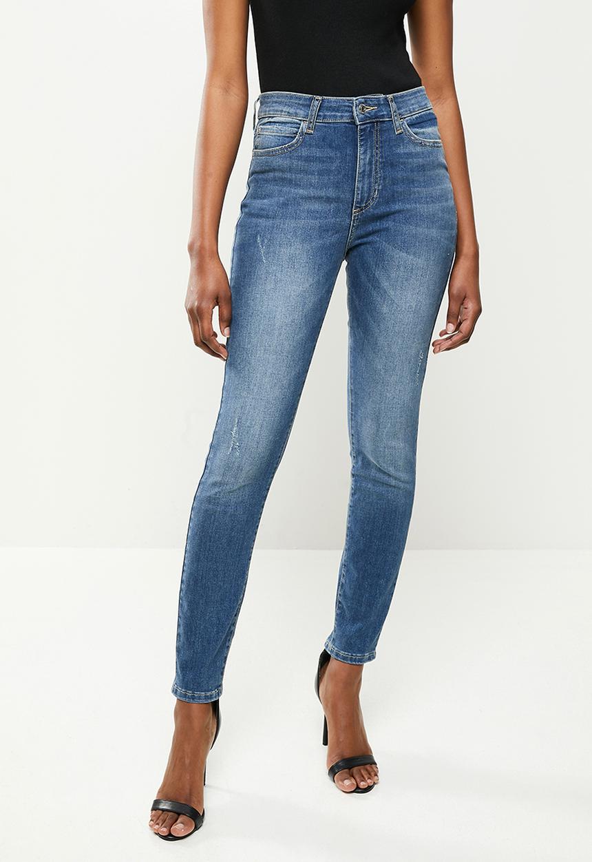 GUESS - Eco mid wash high rise - mid blue