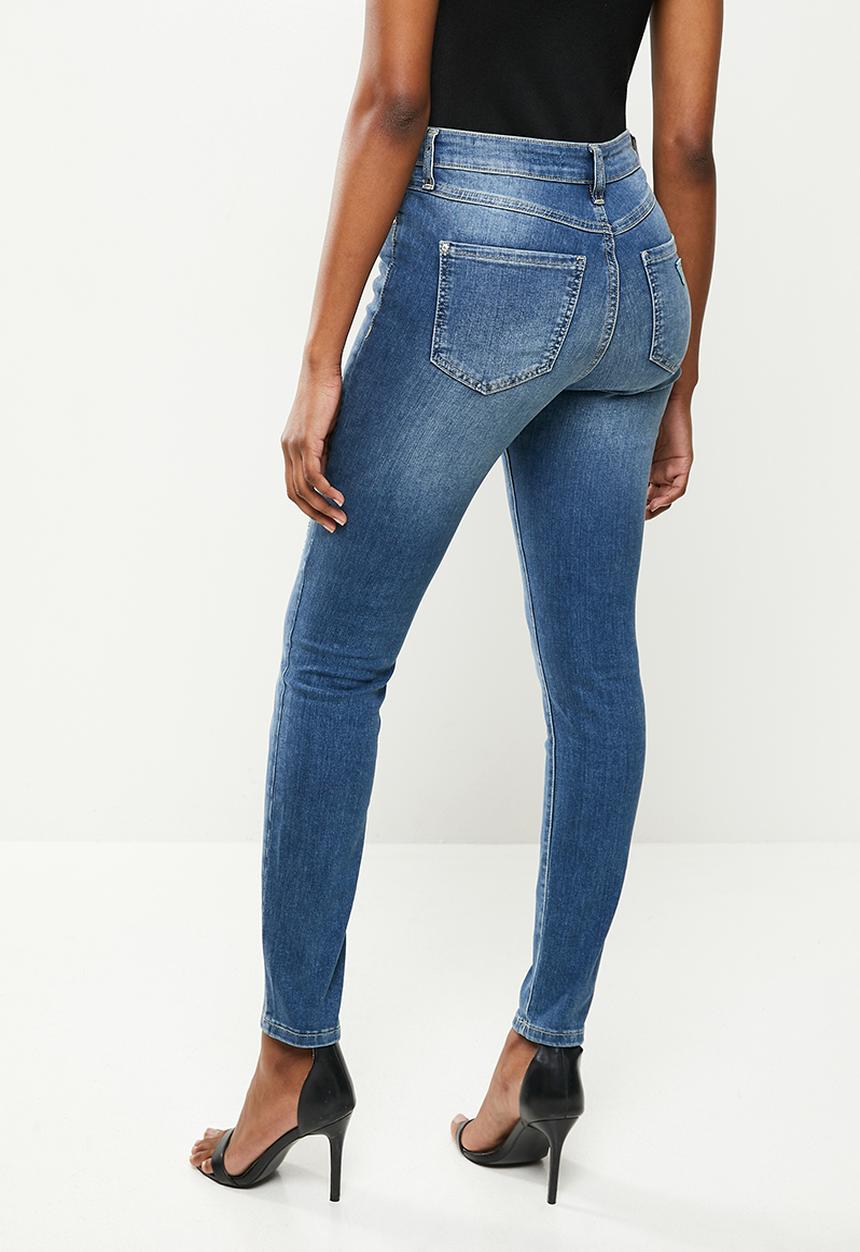 GUESS - Eco mid wash high rise - mid blue